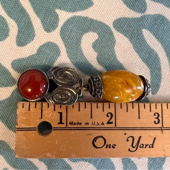 KATE HINES Vintage 80s Drop Statement Earrings - Picture 5 of 5